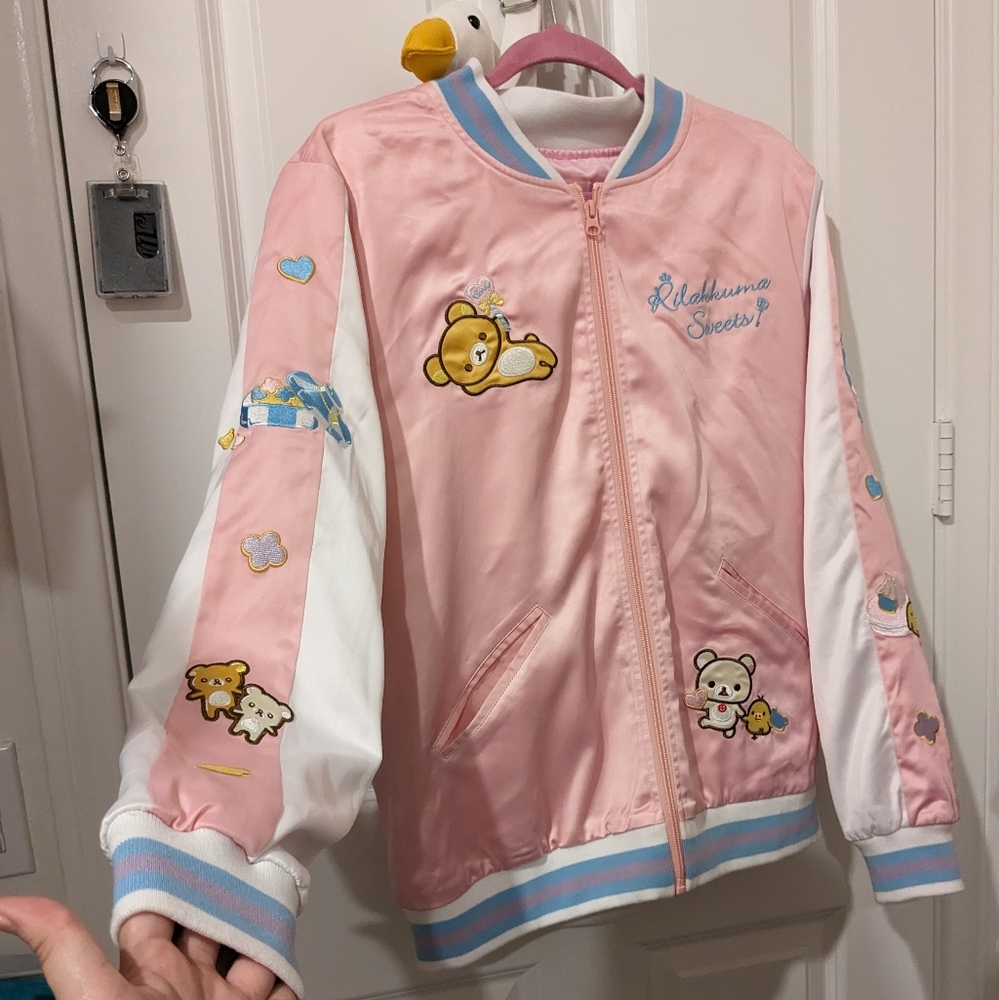 Rikkalamuma Embroidery Varsity Jacket